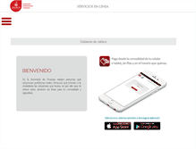 Tablet Screenshot of gobiernoenlinea1.jalisco.gob.mx