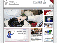Tablet Screenshot of cienciasforenses.jalisco.gob.mx